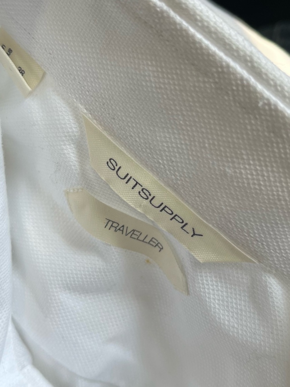 Suitsupply Traveller Dress Shirt Men’s 15 38 White Wrinkle Free Slim Fit - Picture 6 of 8